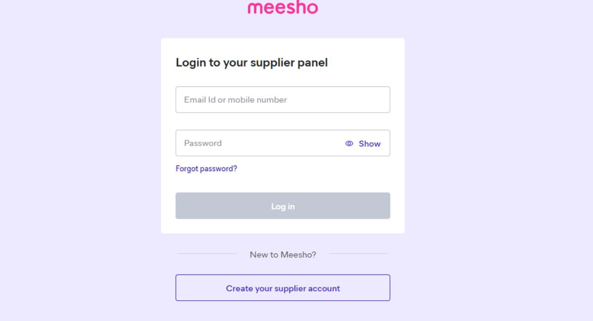 Meesho Supplier Panel 