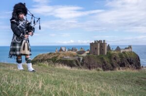 The Symbolic Union of Scottish Kilts and Bagpipes