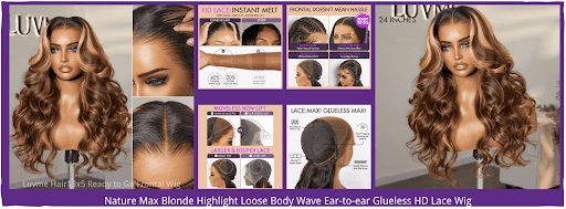 What Makes the Luvme 13×5 Blonde Highlight Loose Body Wave Glueless HD Lace Wig a Must-Have?