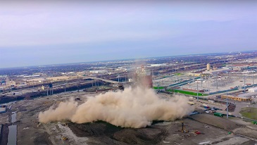 Fading Giants: The Controlled Chaos of Smoke Stack Teardowns