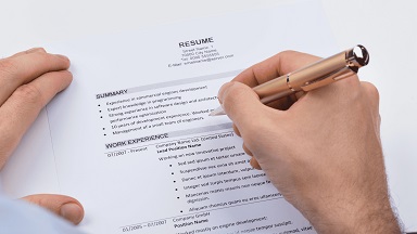 A professionally written resume with a team of experienced writers 